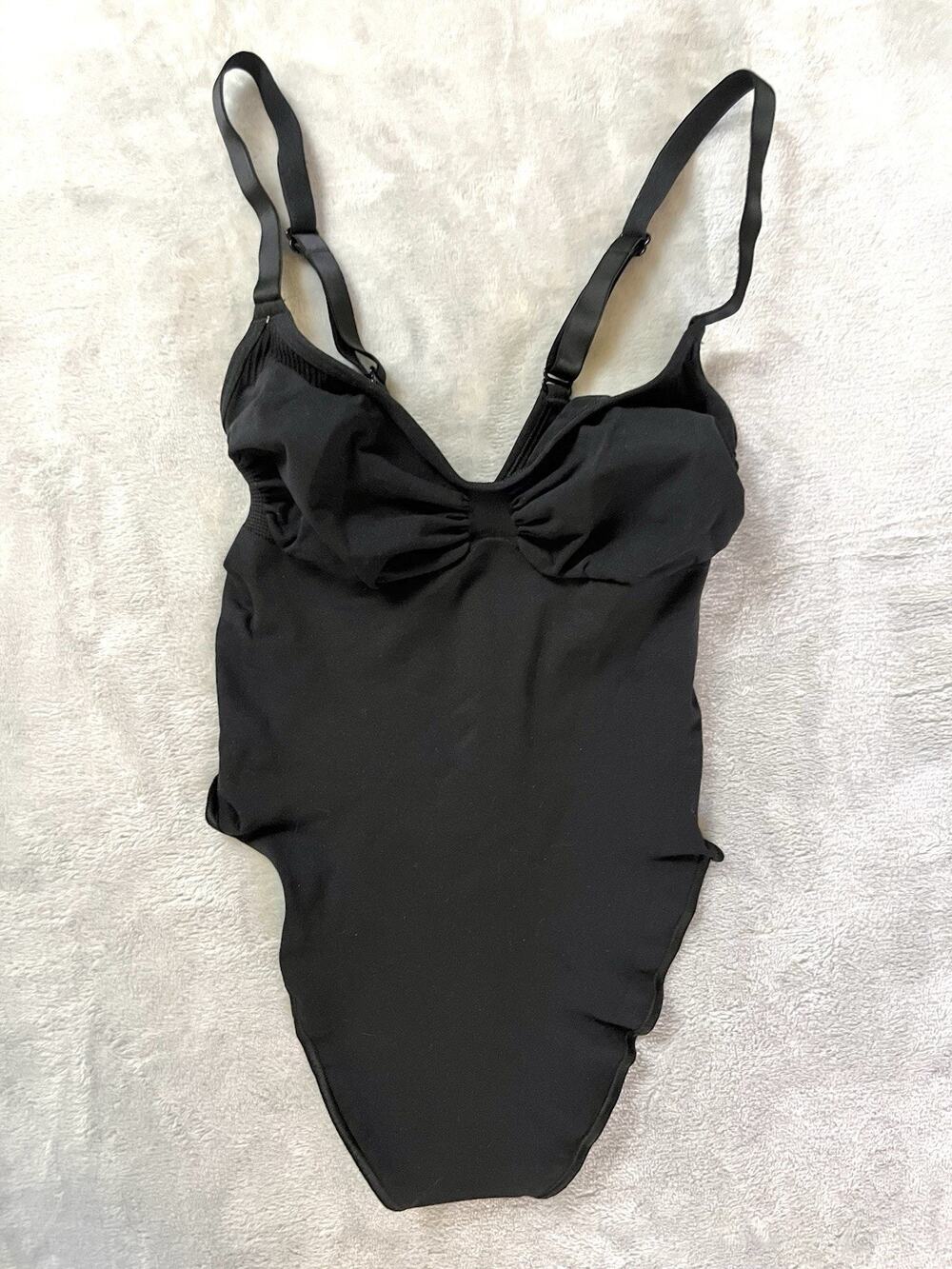 Skims Size S Seamless Sculpt Thong Bodysuit Onyx Firm Control Snatch Up NWOT